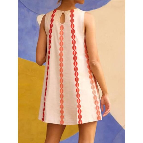 Sleeveless Geometric Print Mini Dress - Picture 3 of 10